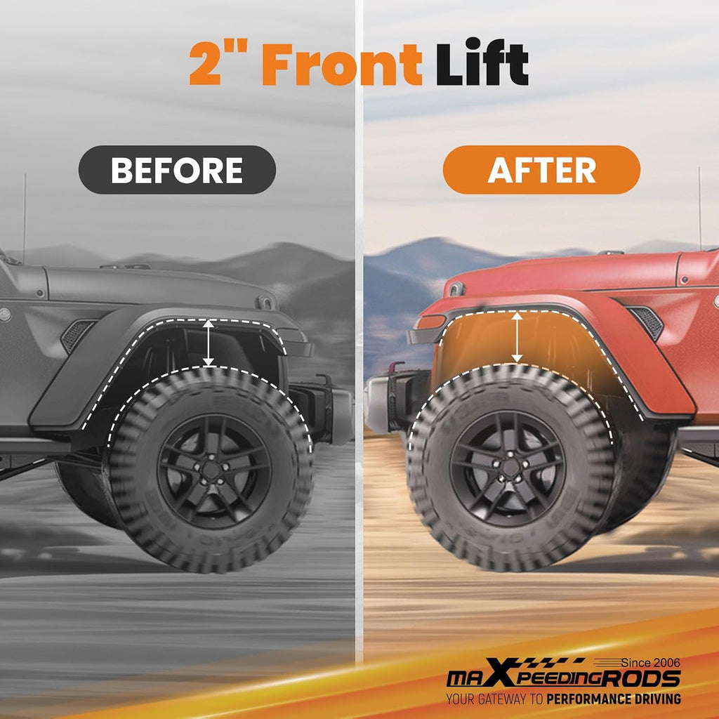 maXpeedingrods 2" Front Leveling Kit for Jeep Grand Cherokee WK 2005-2010, Lift Strut Spacers for Jeep Commander XK 2006-2010 2WD 4WD