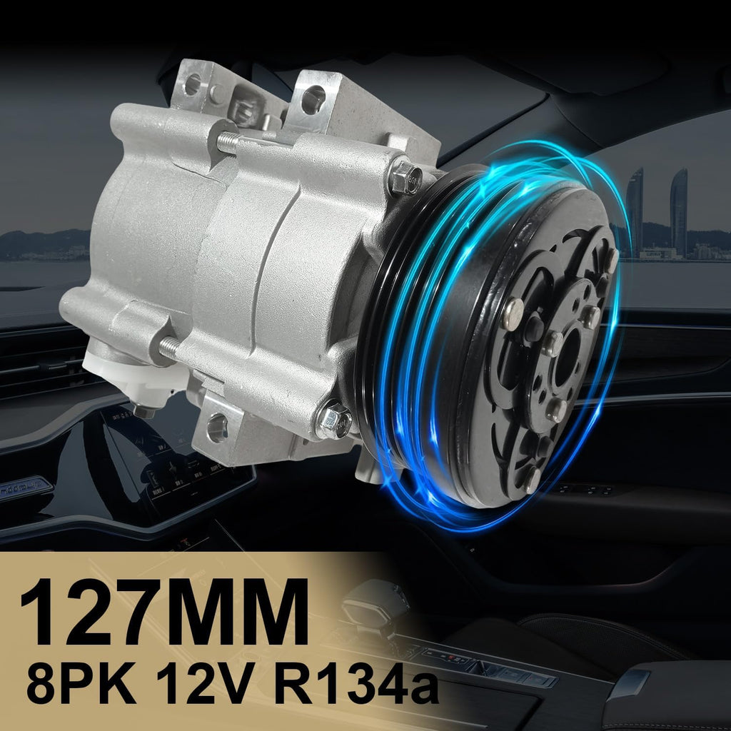 A/C Compressor Fit for Ford F-150 1997-2001,for Excursion 2003-2005