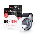 2"x10' 2Pk Grip Tape, Non-Abrasive, Waterproof, Black/Clear