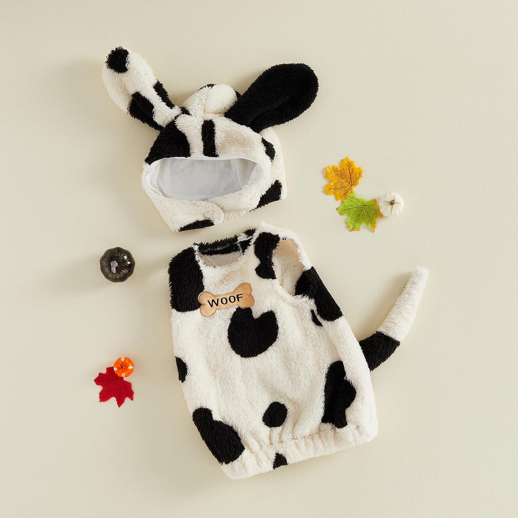 Dalmatian Costume Baby First Halloween Costumes | Newborn Baby Boy Girl Dalmation Costume Cute Spotted Puppy Dog