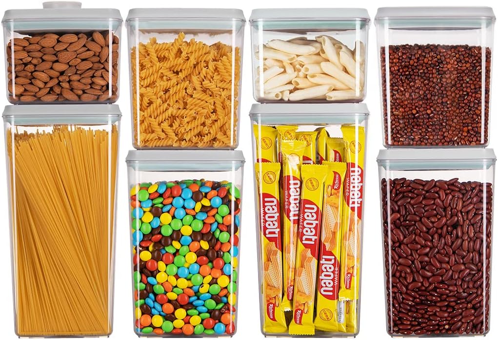 Food Storage Containers Pop Airtight Food Storage Containers with Lids for Kitchen Pantry Organizing Cereal Snack