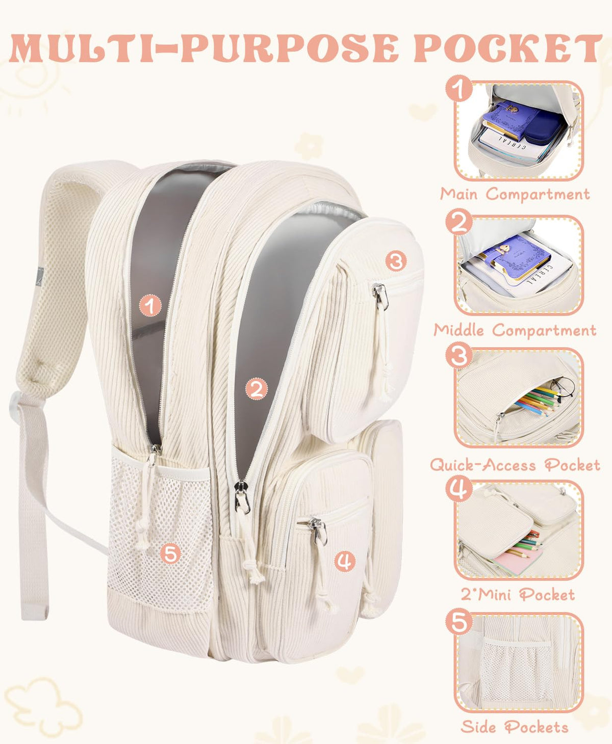 Kids Backpack School Bag for Girls Boys Kindergarten Kid Backpacks