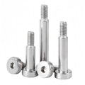NACX M4 Hex Socket Shoulder Bolts, 5mm Shoulder Dia 6mm Shoulder Length, 304 Stainless Steel, 15Pcs, Silver, C935-939