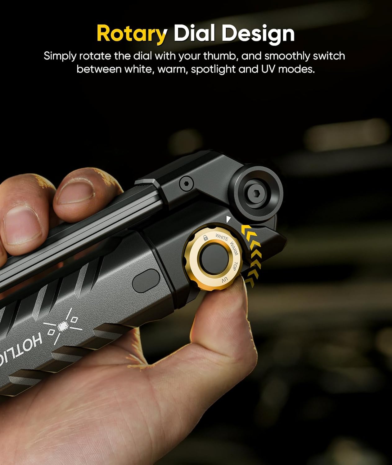 ZF7885 5000mAh Rechargeable Work Light - 1500 LM Magnetic Flashlight, 4 Mode Mechanic Light with 395nm UV Lighting
