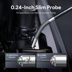 DEPSTECH 5" IPS Screen Articulating Borescope, Endoscope Camera with Light