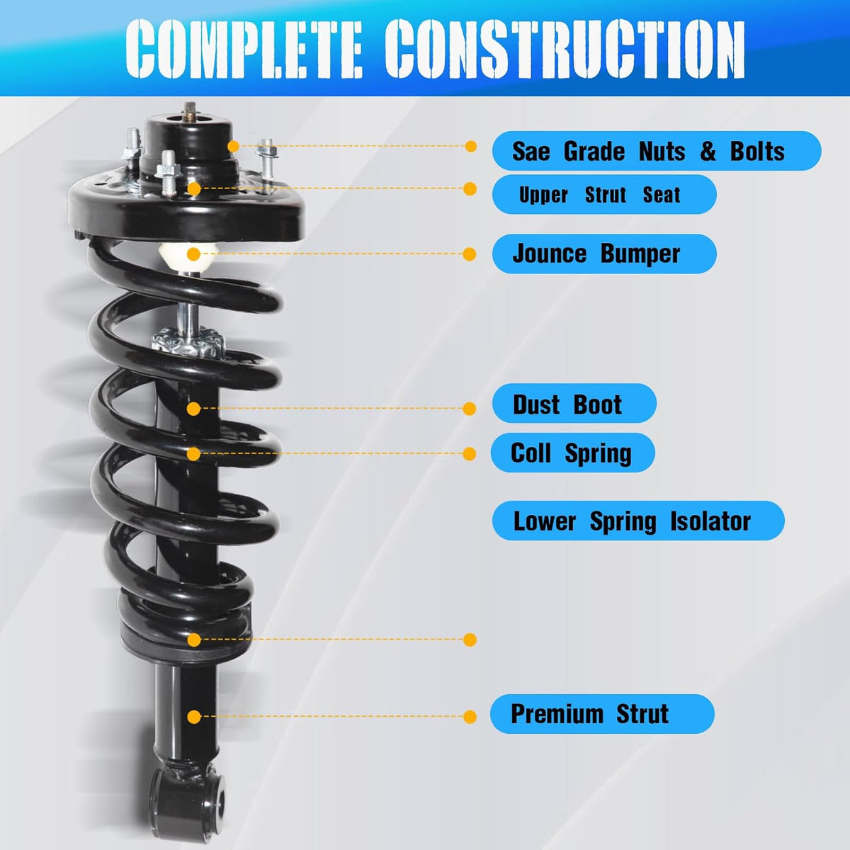 Rear Struts Replacement for Ford Expedition 2007-2012 Lincoln Navigator