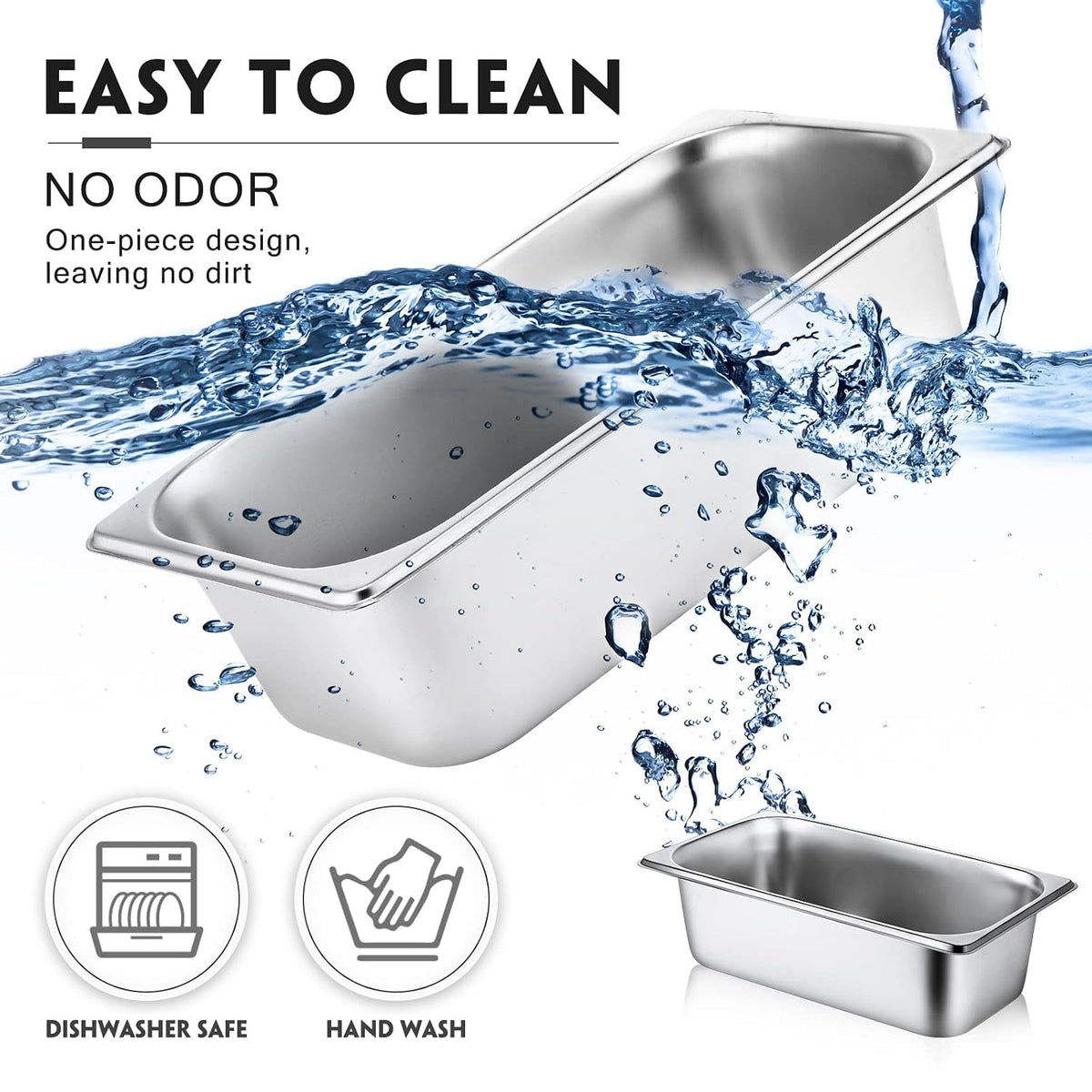 10 Pack Stainless Steel Steam Table Pans