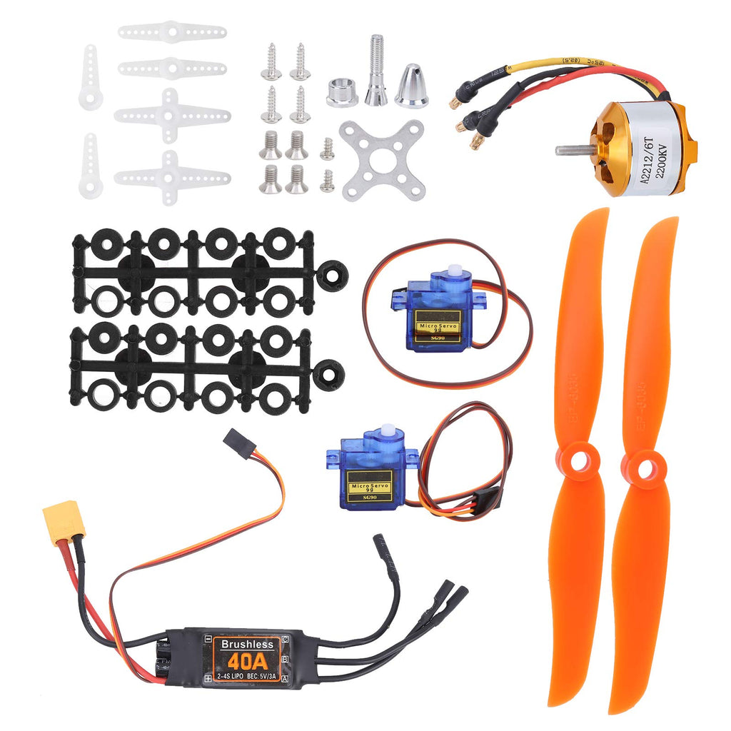 Chazcool RC Plane Motor Kit, 2212 Brushless Motor RC Airplane Kit