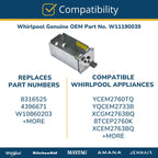 Whirlpool W11190039 OEM Commercial Laundry Appliance Coin Box Lock Assembly