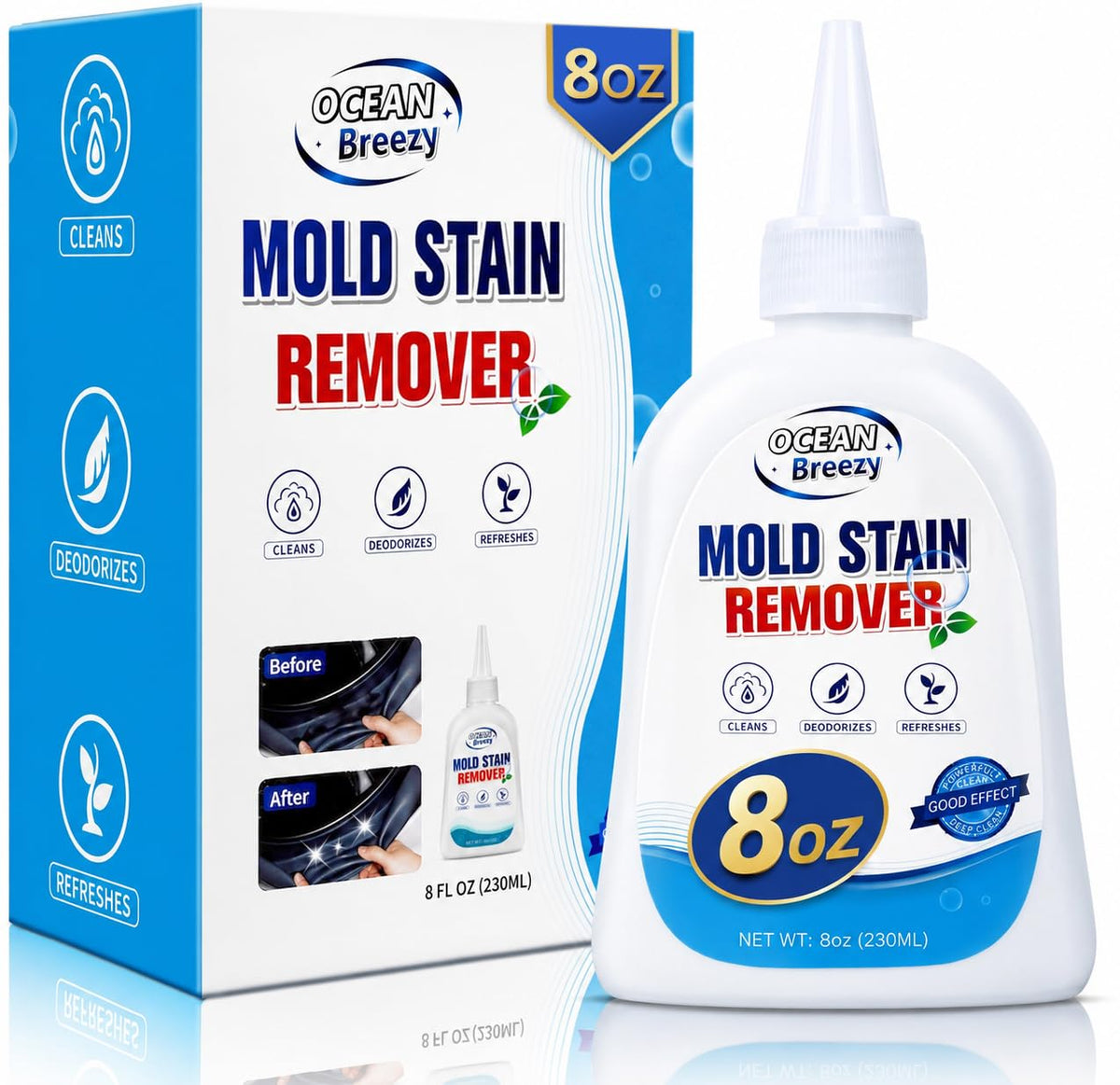 Mold Stain Remover Gel, 8 Fl Oz,Household Grout Surface Cleaner