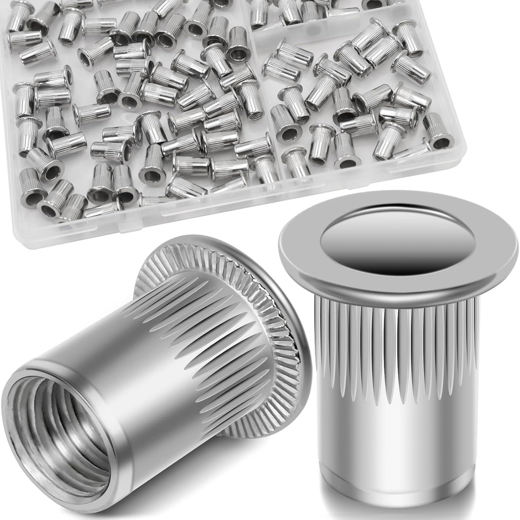 #10-24 Rivet Nut,95Pcs Stainless Steel 304 Threaded Rivnuts Insert