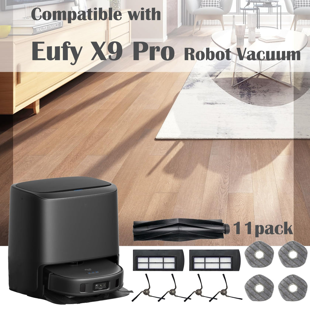 X9 Pro Accessories Kit for Eufy X9 Pro Robot Vacuum Replacement Parts
