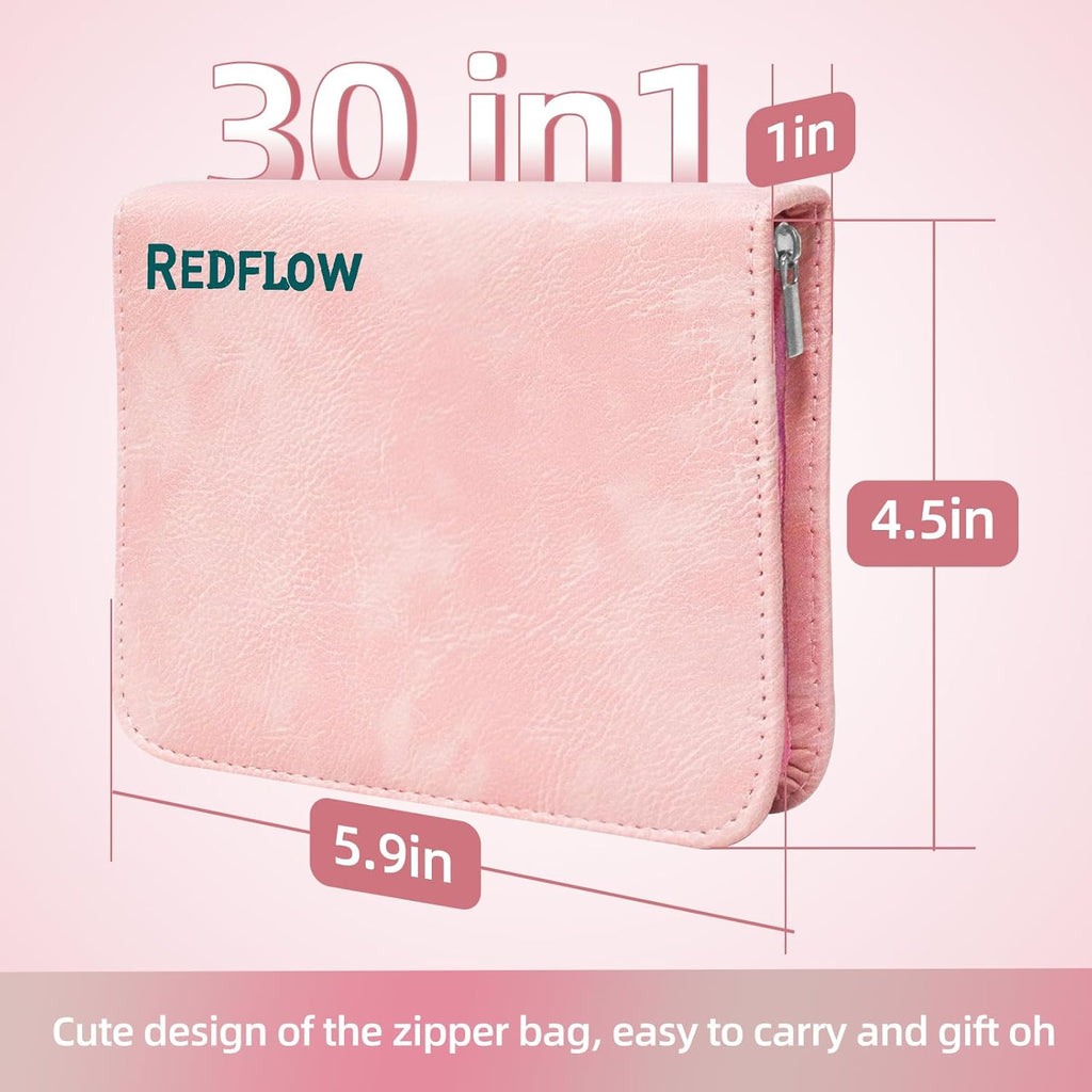 Manicure Set 30 in 1 Nail Clipper set, REDFLOW nail clippers, fingernail & toenail clippers, Manicure Tools, pedicure