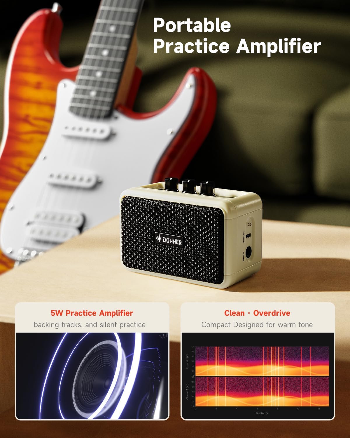 DST-90 Electric Guitar, 39" Full Size Beginner Electric Guitar Kit with Amp, HSS Pickup, Gig Bag, Tuner, Capo, Strap