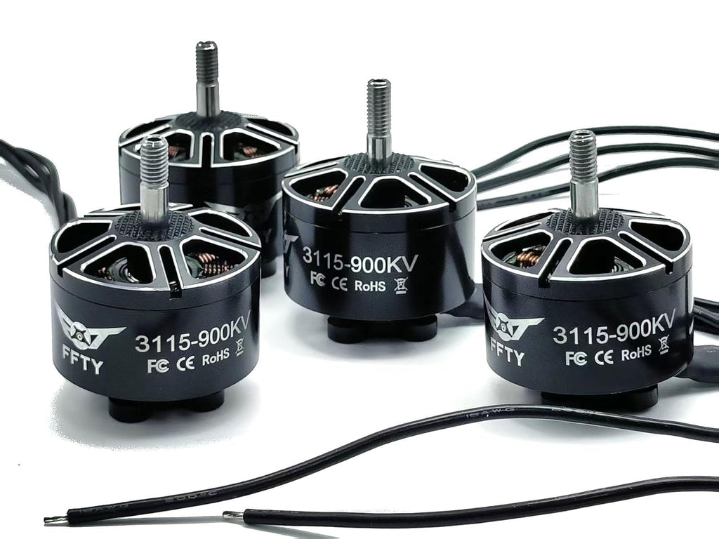 FFTY 3115 900KV Drone Motors - 3-6S Li-ion Battery, 9-11 inch Propeller, Max Power 1300W Brushless Motor for Multirotor Drones,RC Plane (4)