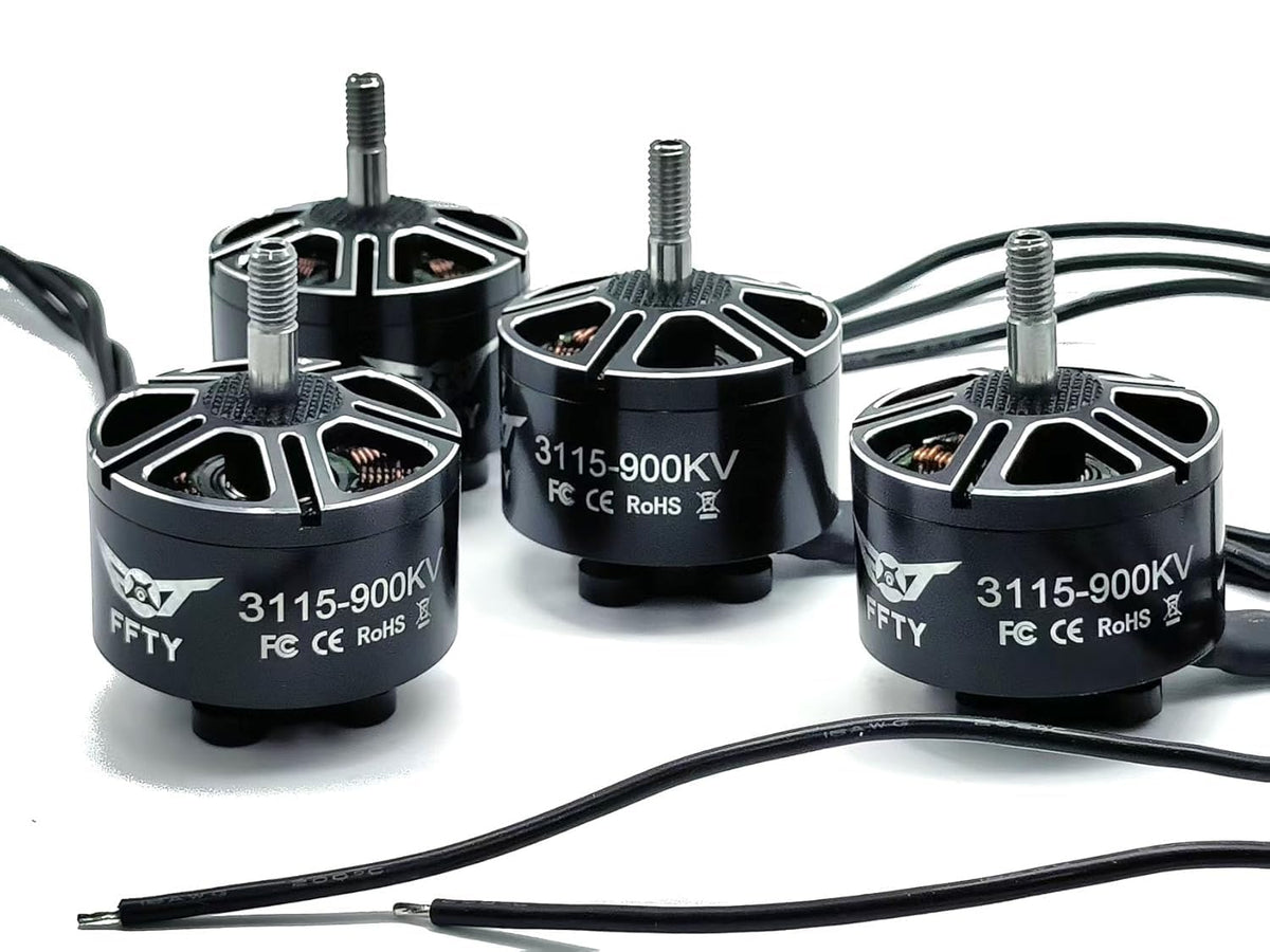 FFTY 3115 900KV Drone Motors - 3-6S Li-ion Battery, 9-11 inch Propeller, Max Power 1300W Brushless Motor for Multirotor Drones,RC Plane (4)