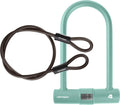 Lookout U-Lock Bike Lock with 4Ft Security Cable, Heavy Duty Anti-Theft Bicycle Lock with 14mm Shackle, Pick