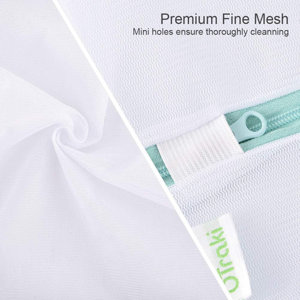 Mesh Laundry Bag for Delicates 2 Pack Garment Wash Bag 24 x 32 inch Zippered Large Washing Machine Bags for Sweater
