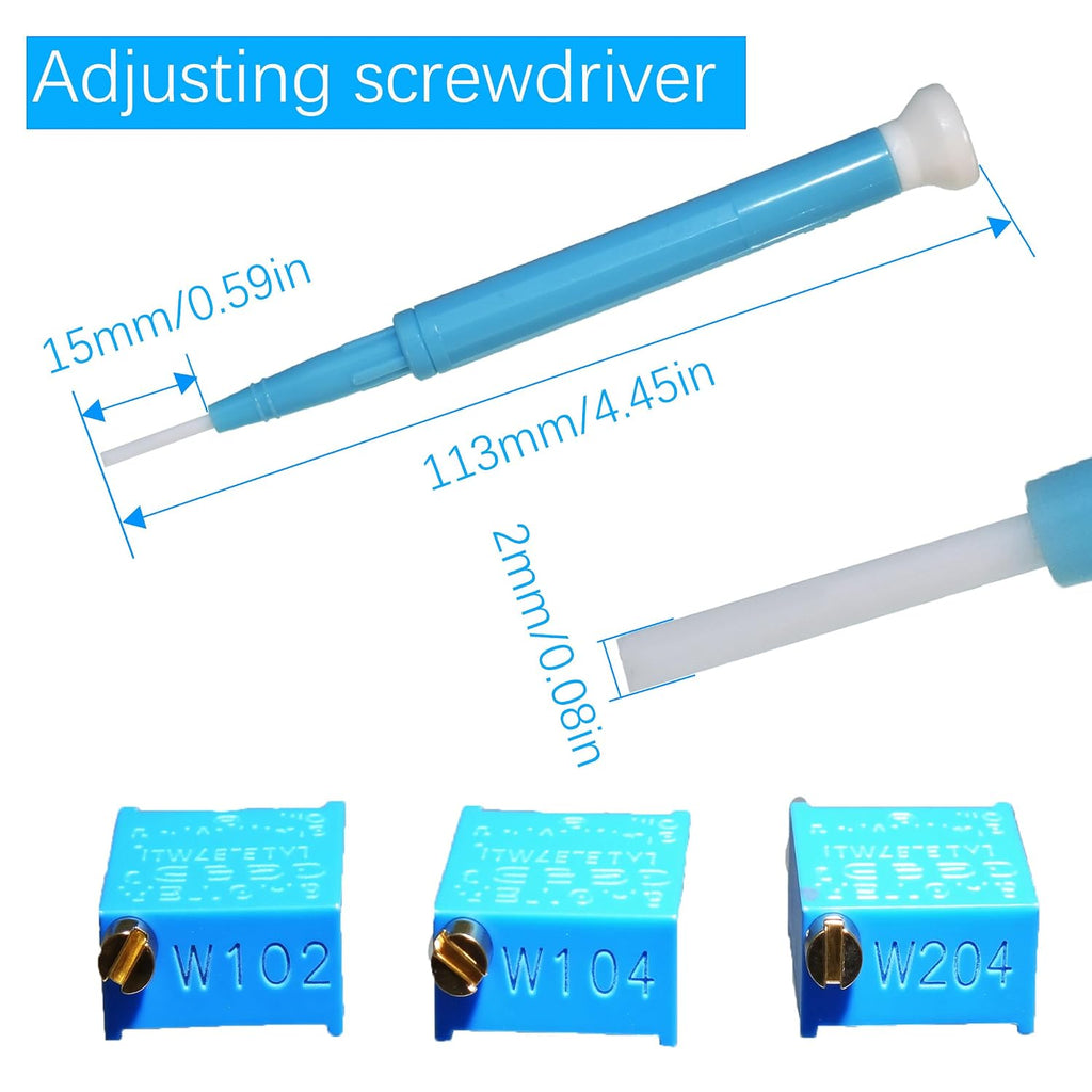 60Pcs 12 Values 3296W Multiturn Trimmer Potentiometer kit