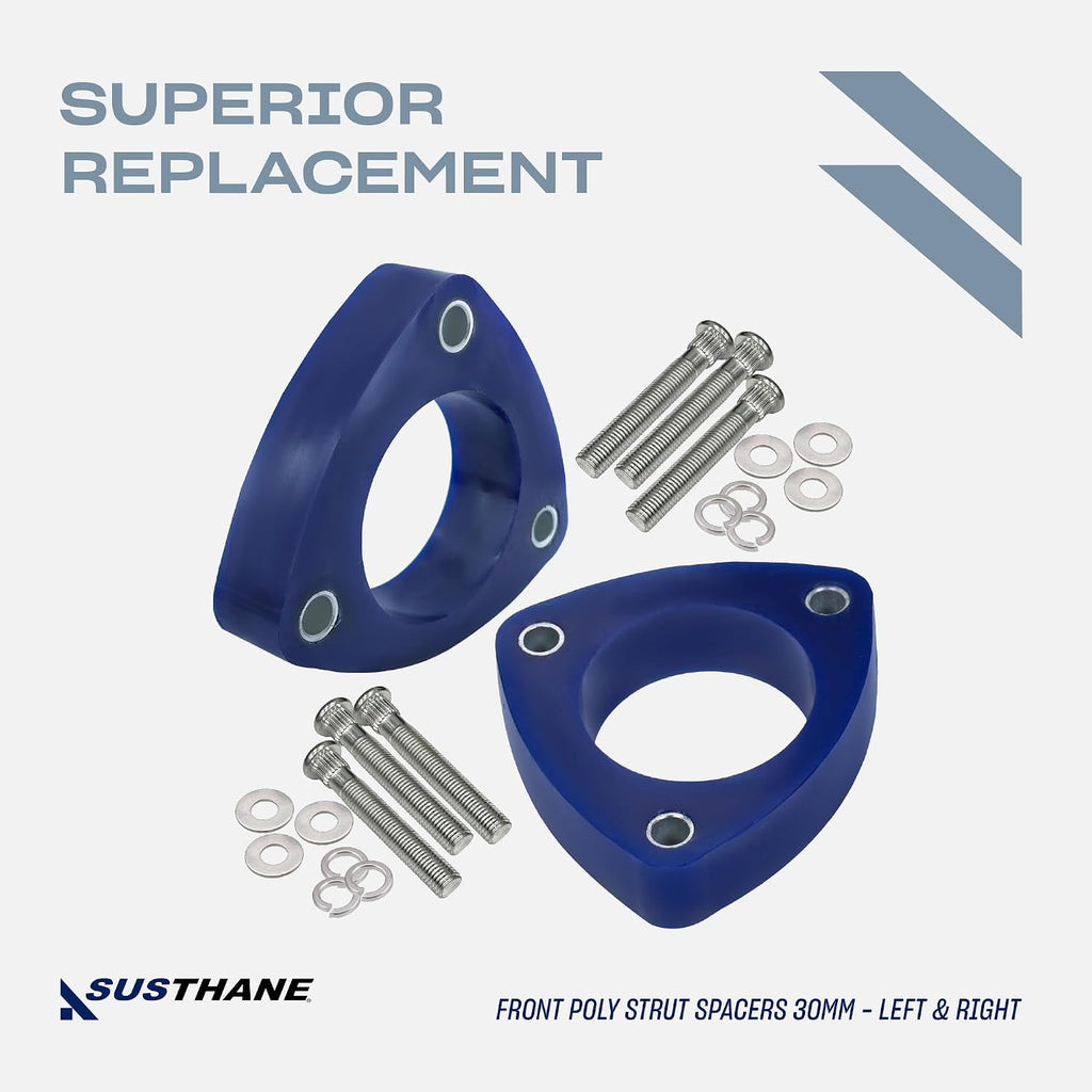 AUTOACER - Complete Leveling Lift Kit 30mm /1.2" - Front Strut Spacers, Rear Coil Springs Spacers & Rear Shock Extenders 6 Pcs in High-grade Polyurethane PU Compatible with ESCAPE Year 2013-2019