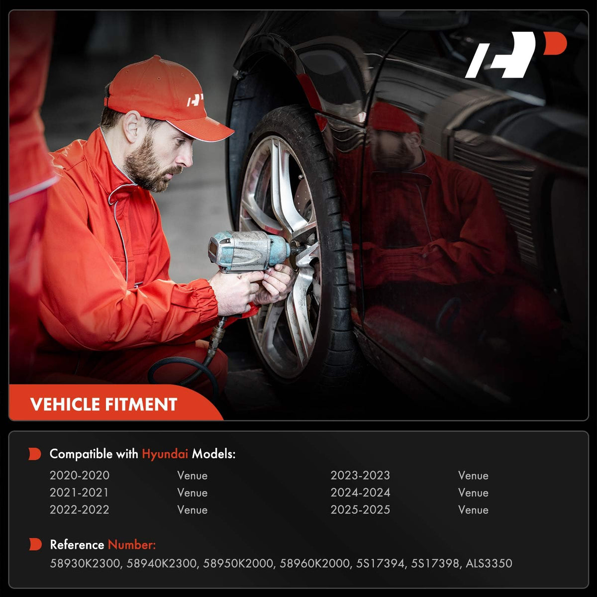 A-Premium Set of 4 Front & Rear ABS Sensor Compatible with Hyundai