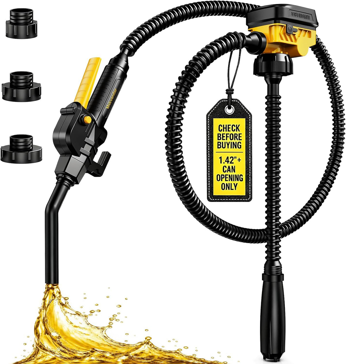 Fuel Transfer Pump for DeWalt 20V MAX Battery 3.7 GPM Cordless Gas Can Pump