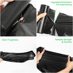 5 Gallon Biodegradable Garbage Bags - 200 Pack Black Trash Bag Large Capacity Leakproof & Strong Recycled Bulk Waste