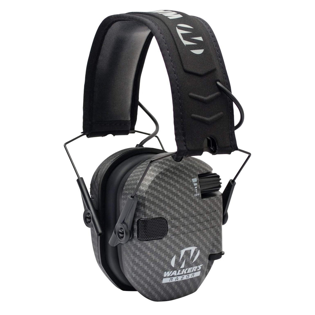 Game Ear Razor Slim Electronic Muff Hearing Protection, Carbon, One Size