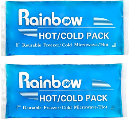 Soft Ice Packs Reusable Gel Pack 2, Hot and Cold Gel Ice Packs for Injuries, Headaches, Joint Pain Relief, Comfort
