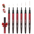 Nail Art Brushes, Nail Liner Brushes, 6Pcs Fine Nail Art Brushes