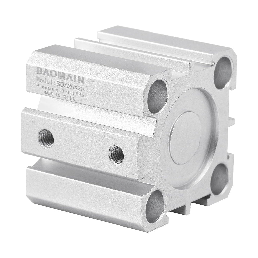 Baomain Compact Thin Air Cylinder SDA25x20 25mm Bore 20mm Stroke