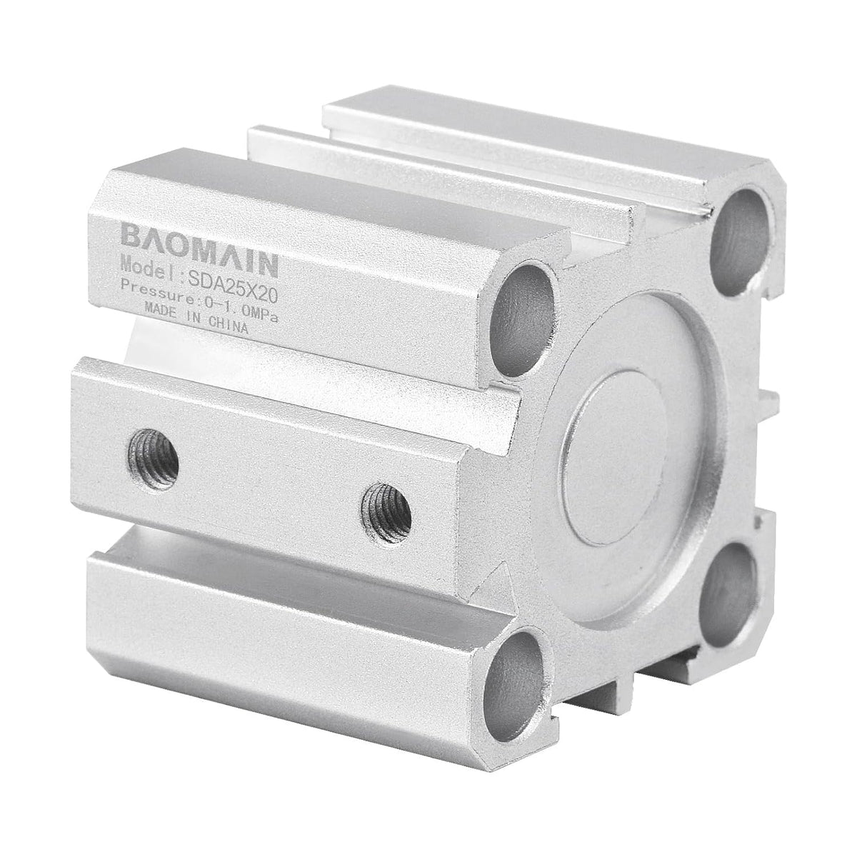 Baomain Compact Thin Air Cylinder SDA25x20 25mm Bore 20mm Stroke