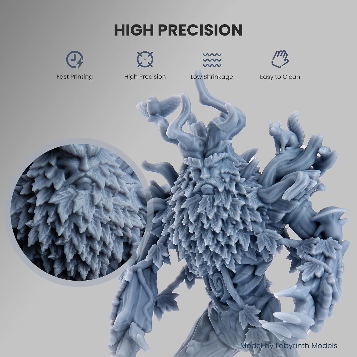 ELEGOO Standard Photopolymer Resin LCD UV-Curing Resin 405nm 3D Printer Resin for Mars Saturn Jupiter MSLA DLP LCD 3D
