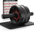 Ab Roller Wheel, Abs & Core Workout Equipment for Home Gym with Knee Pad Accessories, Abdominal Wheel for Full-body