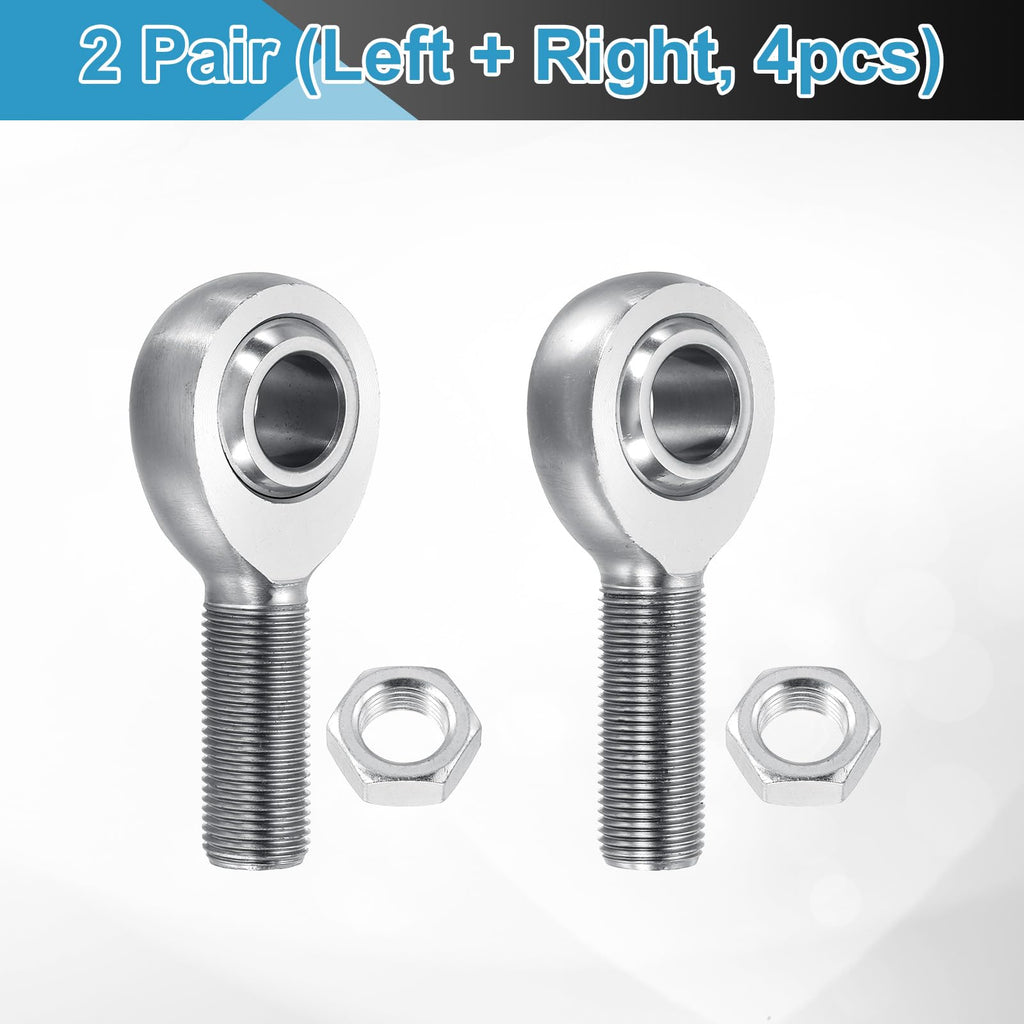 uxcell XM10+XML10 Joint Rod Ends Kit 5/8" Bore - 2Pair (Left+Right, 4Pcs)