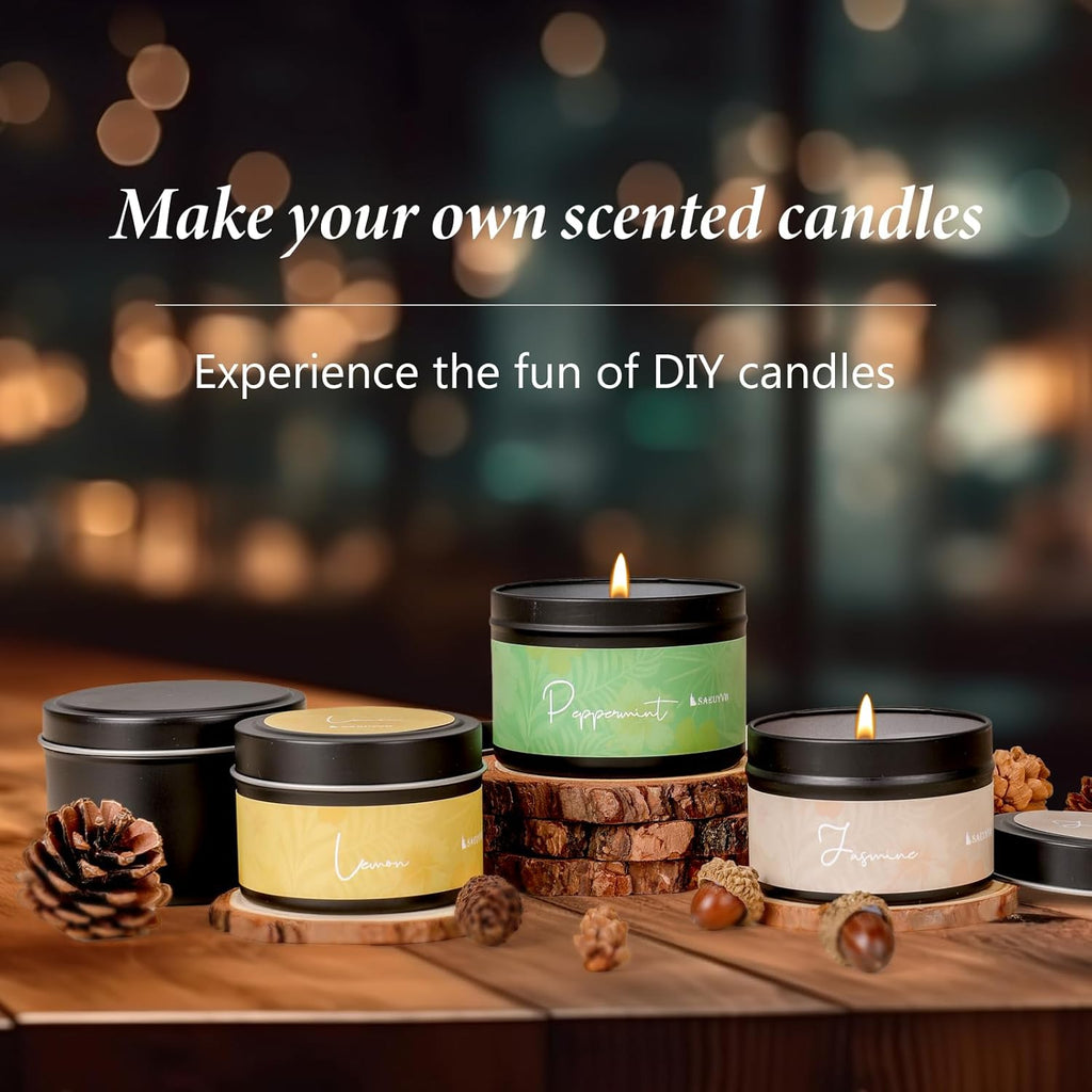 Candle Making Kit, Candle Making Kit for Adults - DIY Starter Soy Candle Making Supplies-Including Soy Wax,Electric