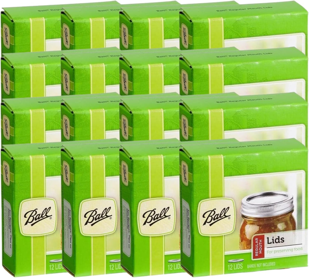 Regular Mouth Mason Jar Canning Lids 16 Dozen or 192 Lids Total