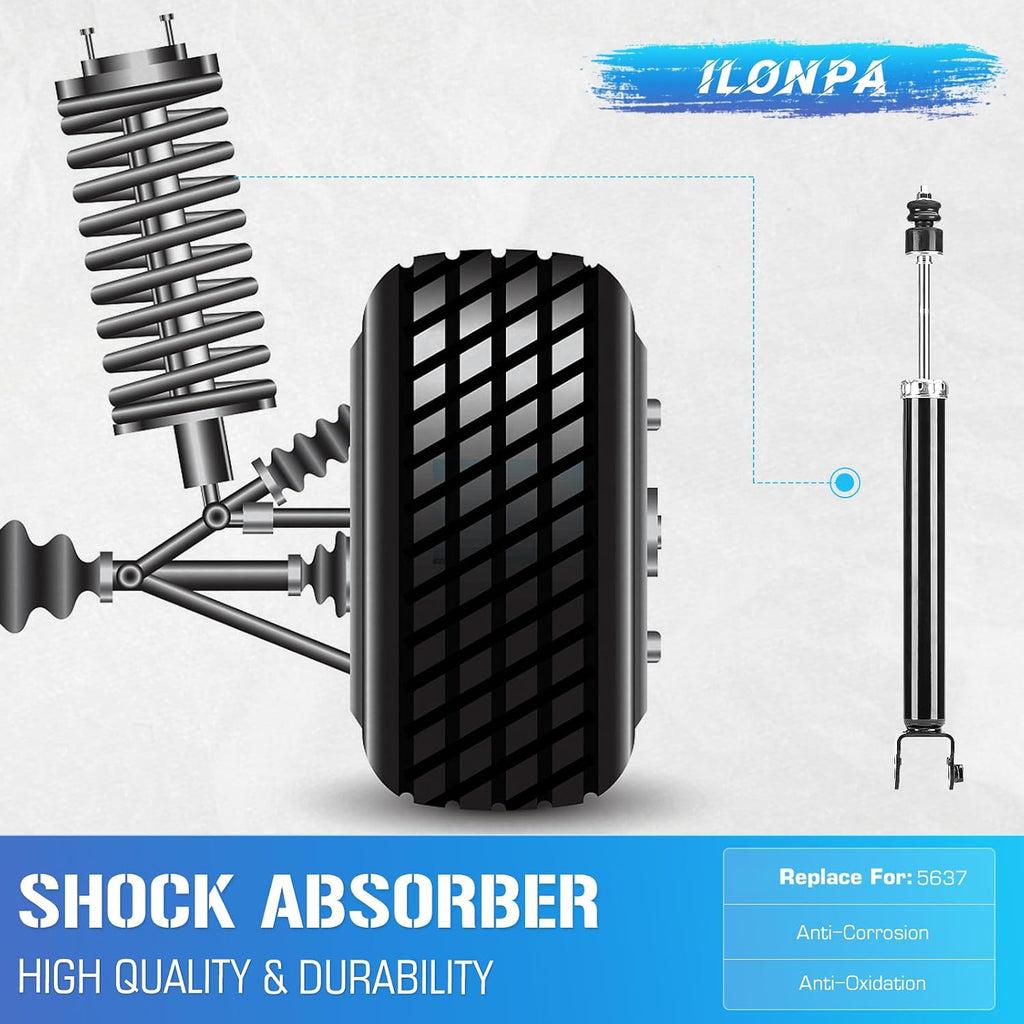 ILONPA Rear Complete Struts Shocks for 2007-2018 Nissan Altima(Exc. Hybrid)