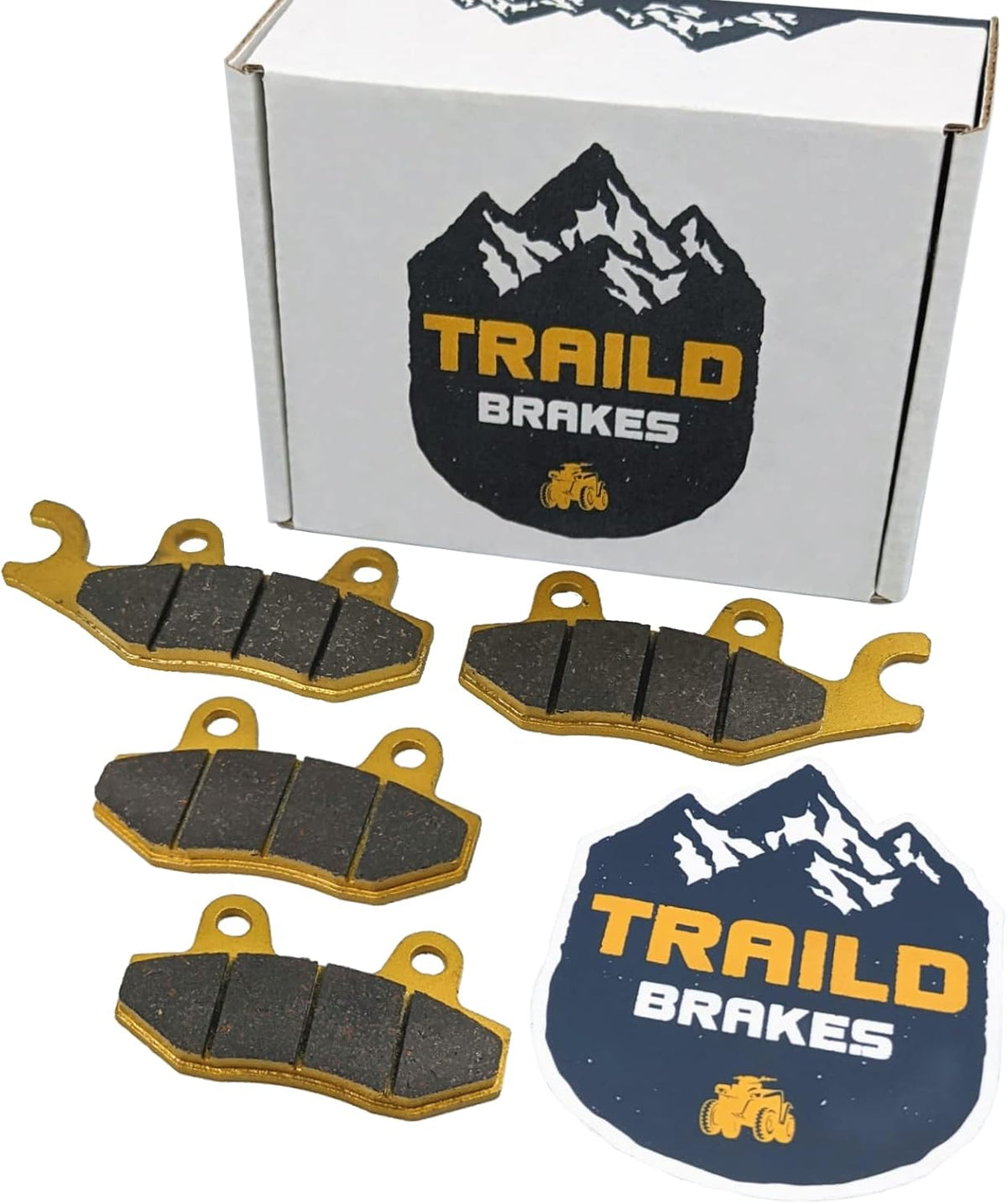 Traild Ceramic Brake Pads for Kawasaki Brute Force 2005-2026 Front Axle Set