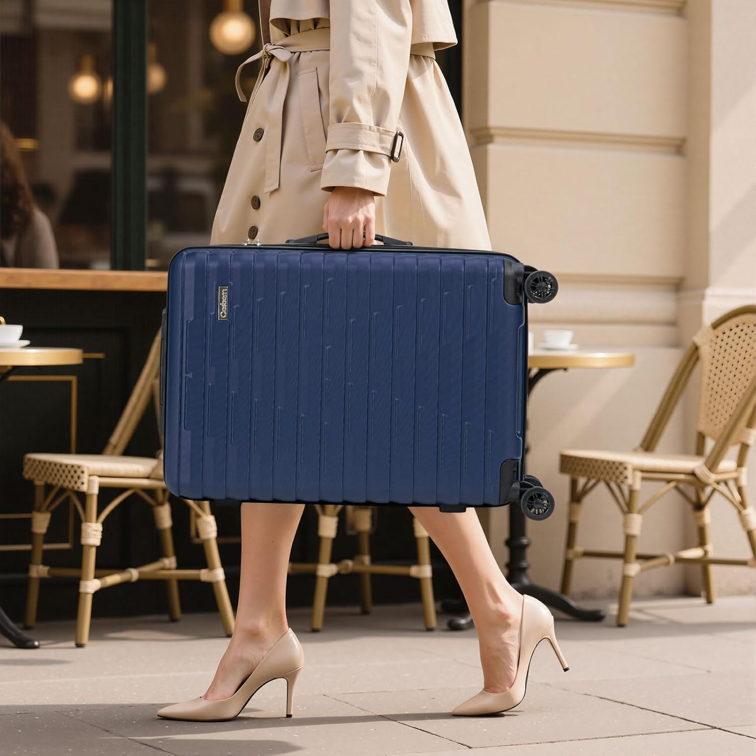Luggage Sets 5 Piece Suitcases with Wheels, Suitcase Set ABS Hard Case Luggage with Spinner Wheels Durable Travel