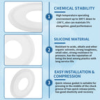 LifCratms 1" Tri Clamp Gasket, 10pcs