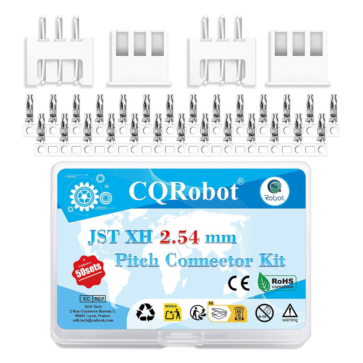 CQRobot JST XH 2.54mm Pitch 3-Pin Electronic Computer Connector Adapter