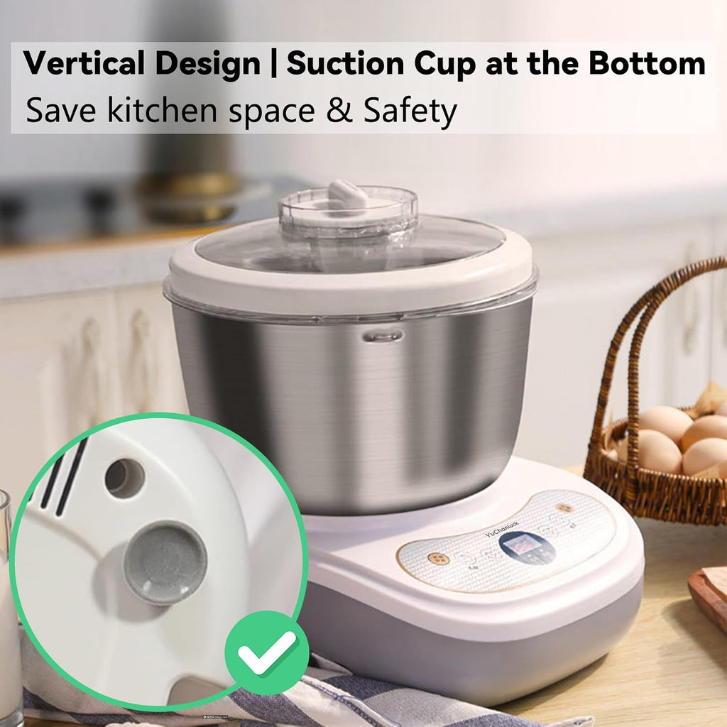 Dough Mixer 7.4QT Large Capacity Electric Dough Maker with Ferment Function for Baking Bread Dough&Pizza Dough