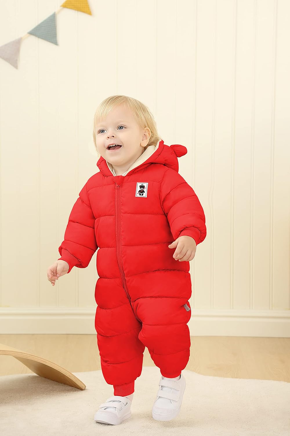 Baby Clothes Cute Infant Toddler Snowsuit Warm Newborn Boy Girl Winter Coats Hooded Zip Jumpsuit