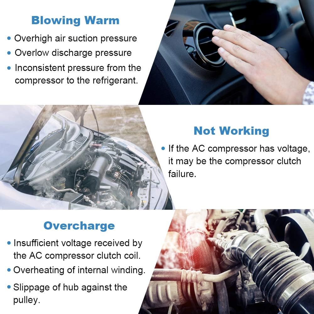 ECCPP AC Compressor Clutch Fit for Jeep Liberty 3.7L 2006-2008