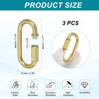 MECCANIXITY Chain Connectors 4mm Thick Copper 3Pack