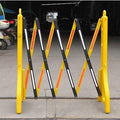Expandable Mobile Barricade - Foldable Traffic Fence & Safety Barrier Gate | Yellow Plastic Barrier Chain |