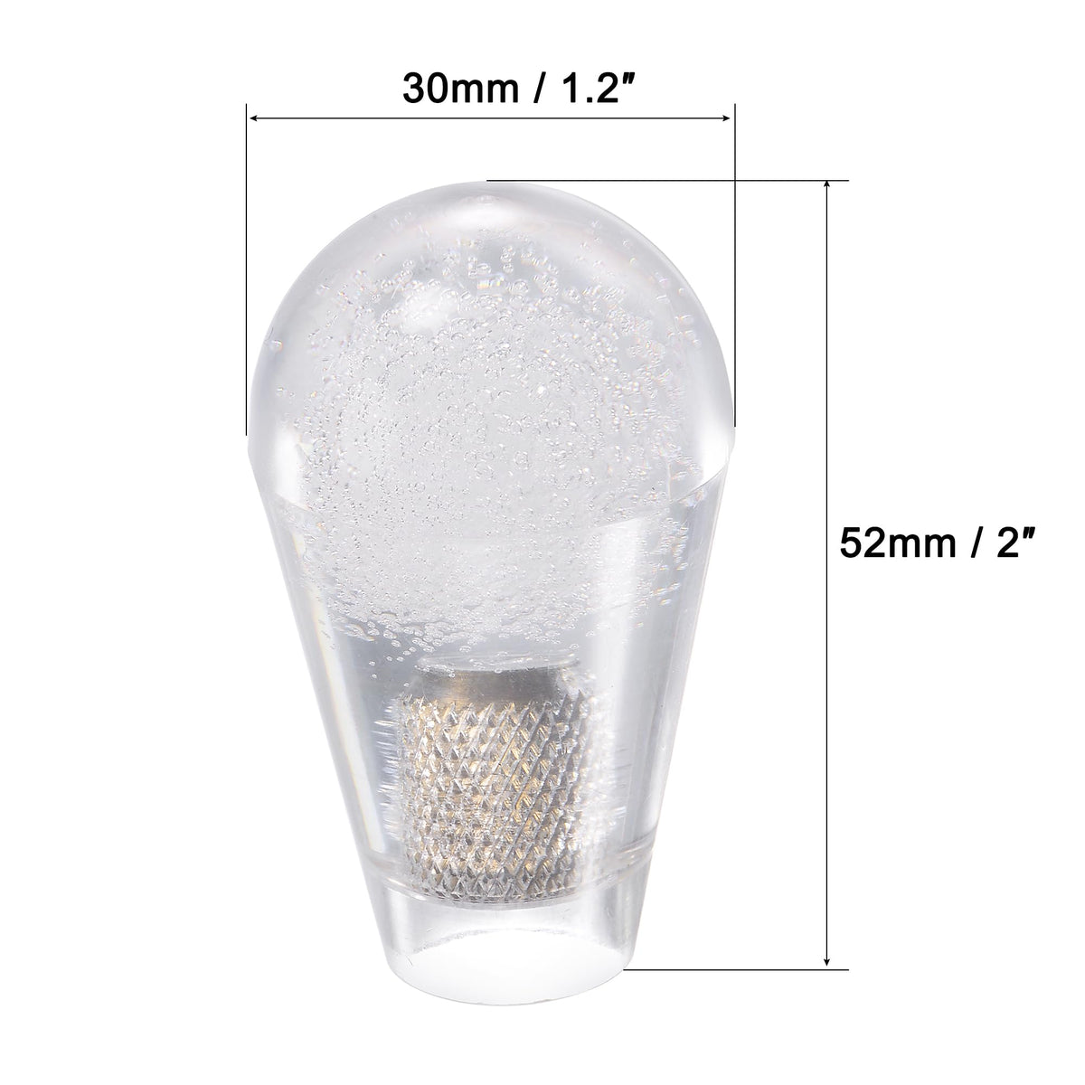 Ellipse Oval Joystick Head Rocker Ball Top Handle Arcade Game Replacement White 2pcs