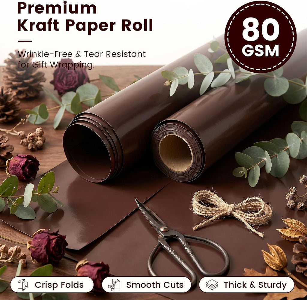 Brown Kraft Paper Roll, 15 inch X 38 Feet