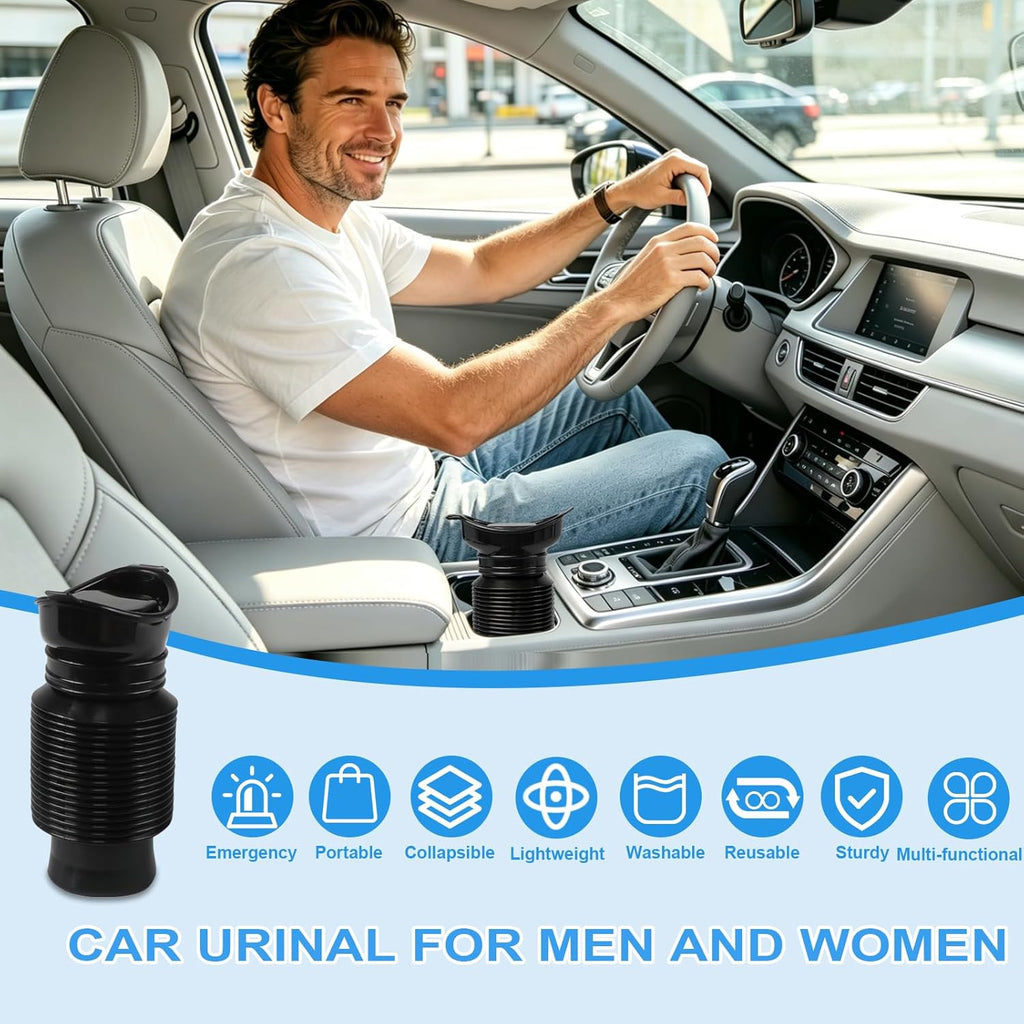 Pee Bottles for Men,Portable Urinal for Men,Collapsible Urine Bottle 750ML | Car Urinals for Men and Women,Emergency